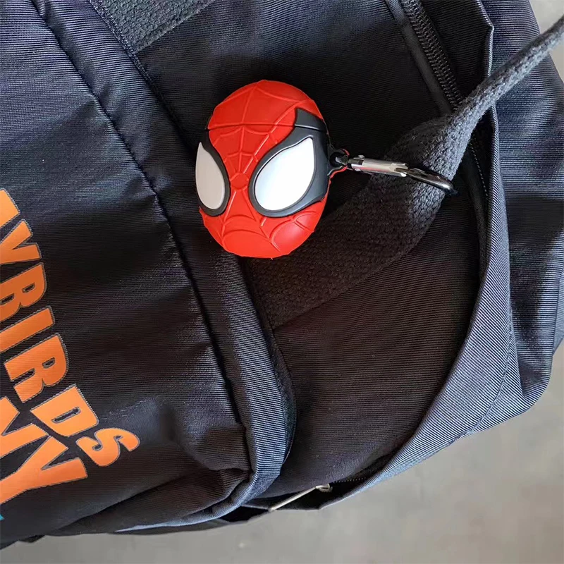 VOZRO Spiderman беспроводные bluetooth наушники чехол для Apple AirPods силиконовые наушники Чехлы для Airpods 2 защитный чехол