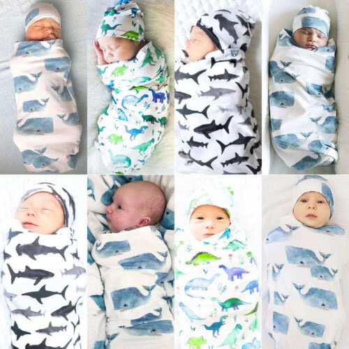 swaddle blanket with matching hat
