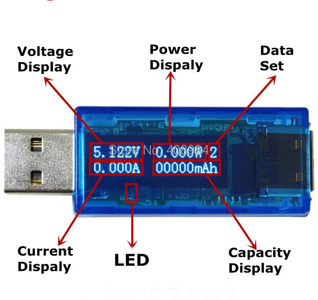 USB 3.0 Высокое напряжение белый 4 бит OLED детектор цифровой вольтметр Амперметр мощность метр тестер напряжения ток power bank