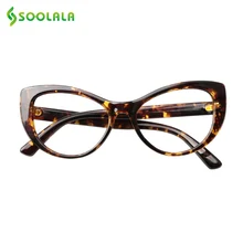 SOOLALA очки для чтения «кошачий глаз» женские и мужские с цветочным принтом очки для чтения по рецепту+ 0,5 0,75 1,0 1,25 1,5 до 4,0