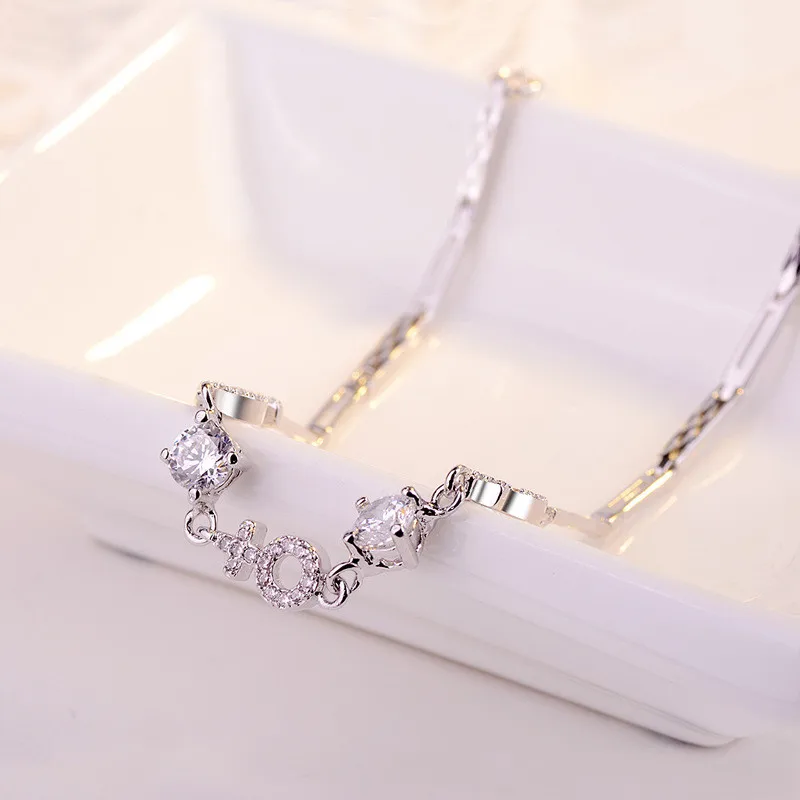 JEWEEN 925 jewelry Платиновый Подвес из родия строка браслет изысканные модные одежда