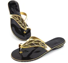 Doershow sandálias de qualidade Garantida Africano para o partido, belos sapatos das senhoras com strass!! DD1-73