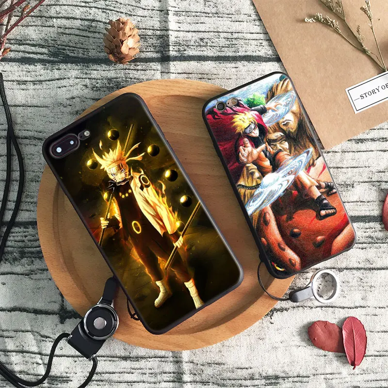 

Naruto Uzumaki Coque Phone Case Cover Shell Bag For Apple iPhone X 8Plus 8 7Plus 7 6sPlus 6s 6Plus 6 5 5S SE