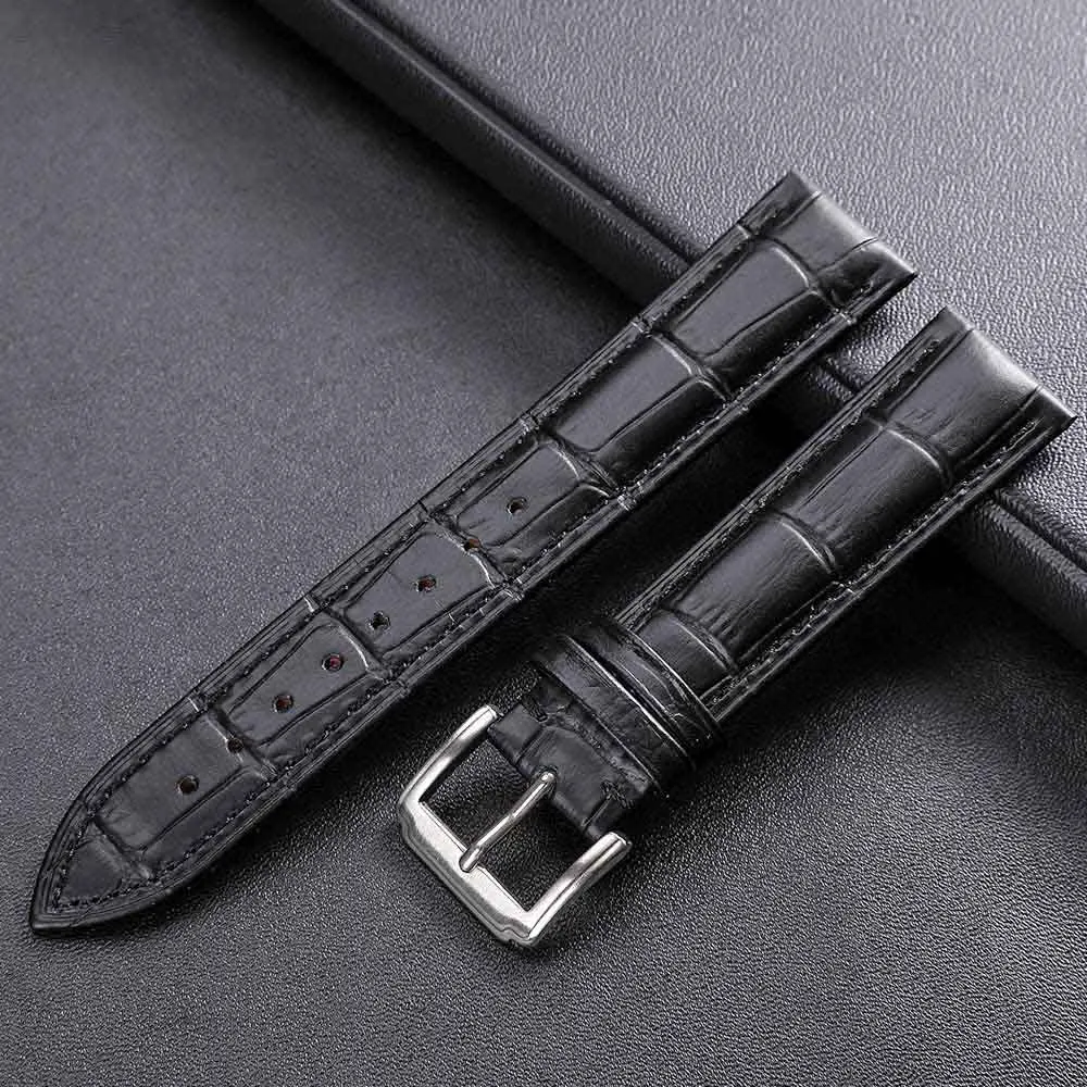 Watch Band Genuine Leather Straps Buckle 12mm 18mm 20mm 14 16mm 22mm 24mm Watch Accessories High 2