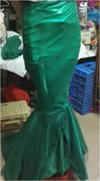 Adult Little MERMAID SKIRT Ariel Lady Princess Fancy Dress Costume UK Sizes 6-16