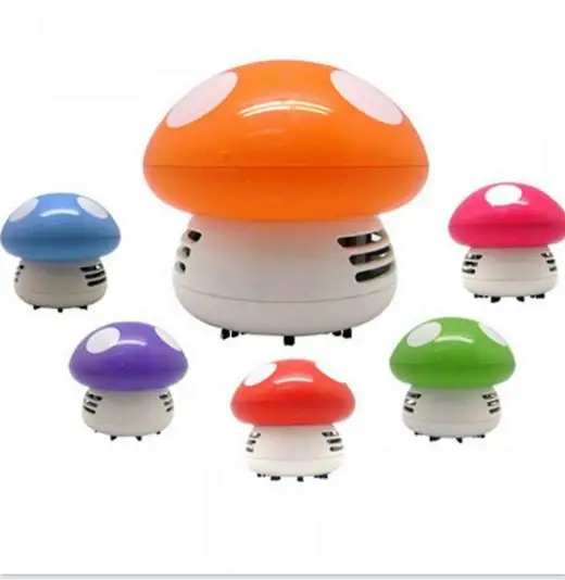 1PC Mushroom Desk Dust Keyboard Vacuum Cleaner Unique Mini Hand Held Sweeper Home Office Small Table Cleaning Tools | Дом и сад