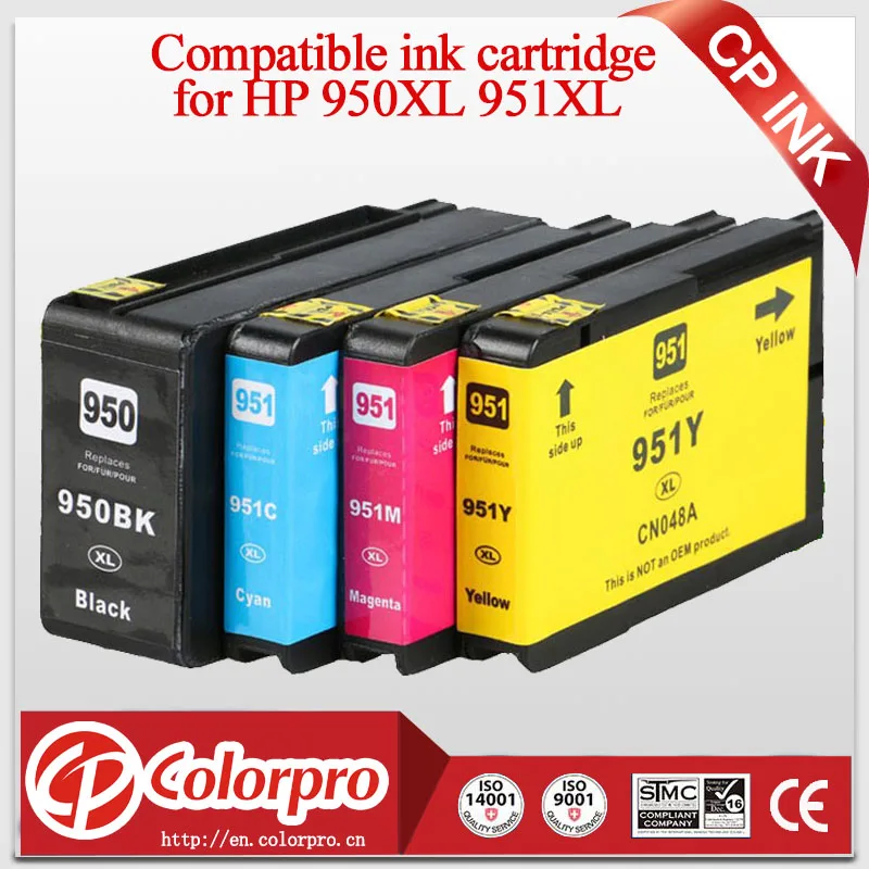 4PCS compatible ink cartridge for HP950 HP951 For HP Officejet Pro 8100