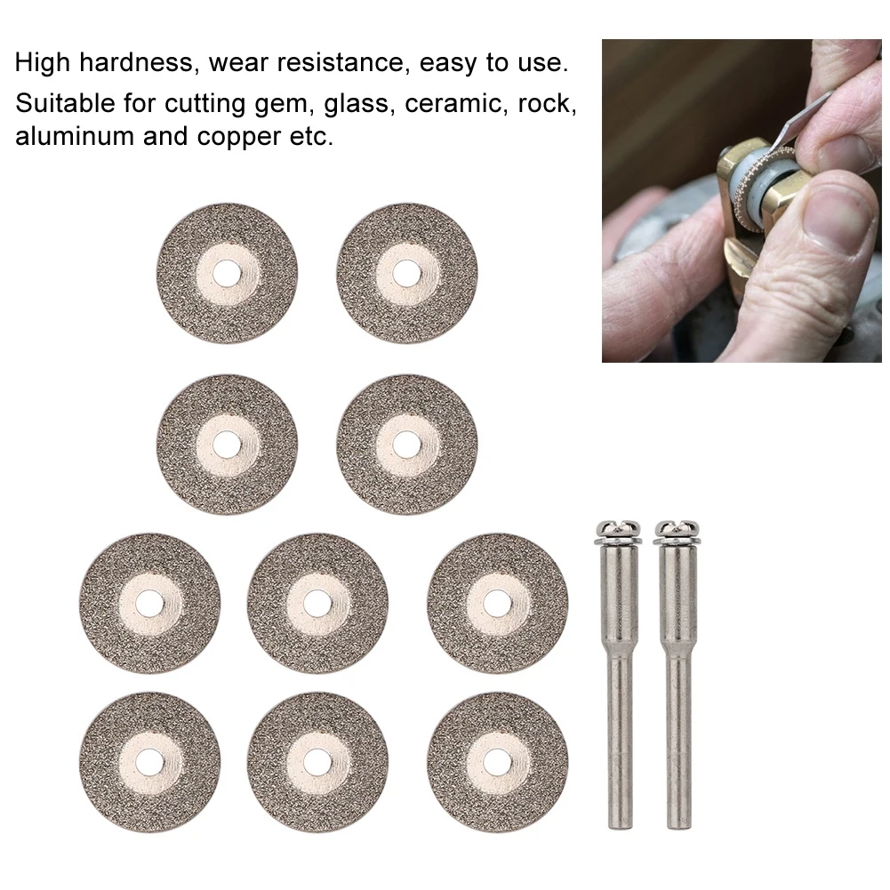 Профессиональный 10 шт. Алмазный диск отрезной ролик роторный инструмент ювелирные изделия шлифовальный станок аксессуары ювелирные изделия делая инструменты ювелирный