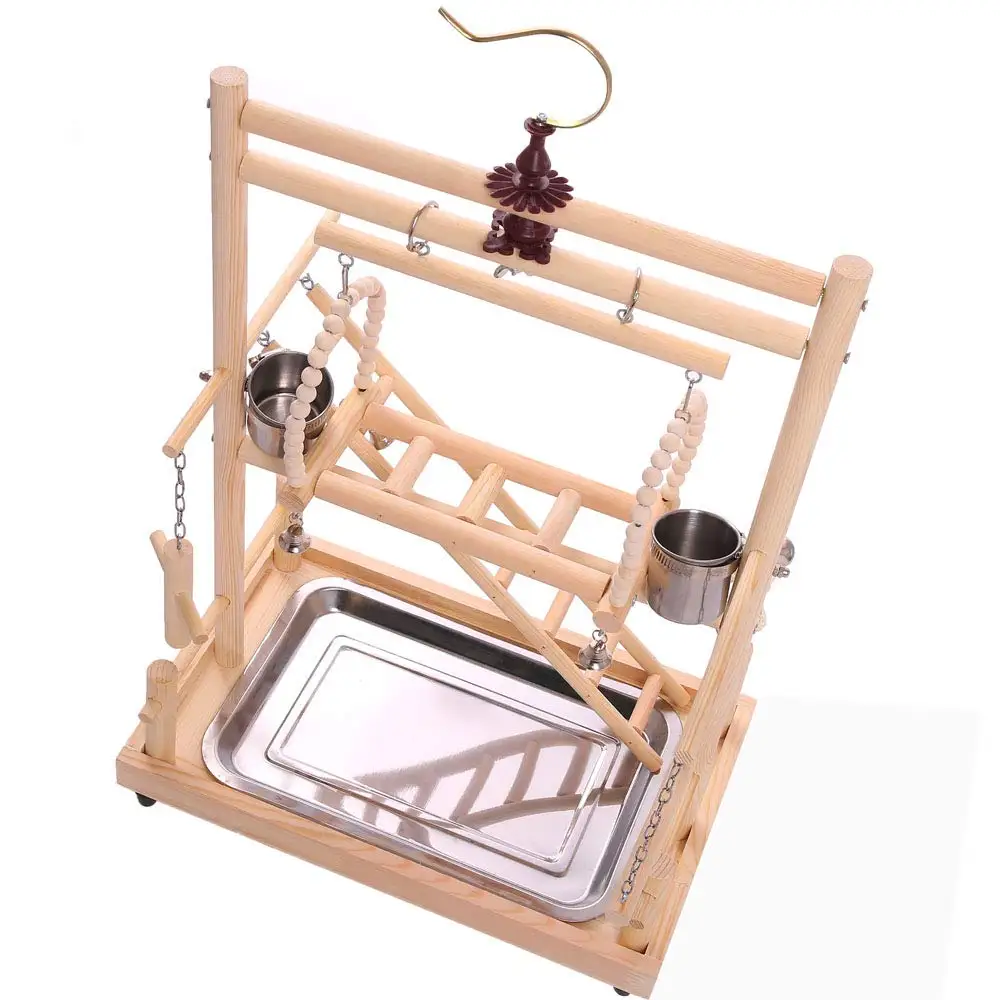 Птица Жердочки Играть Стенд Тренировки ParrotPlaygym манеж Playstand разводной мост поднос