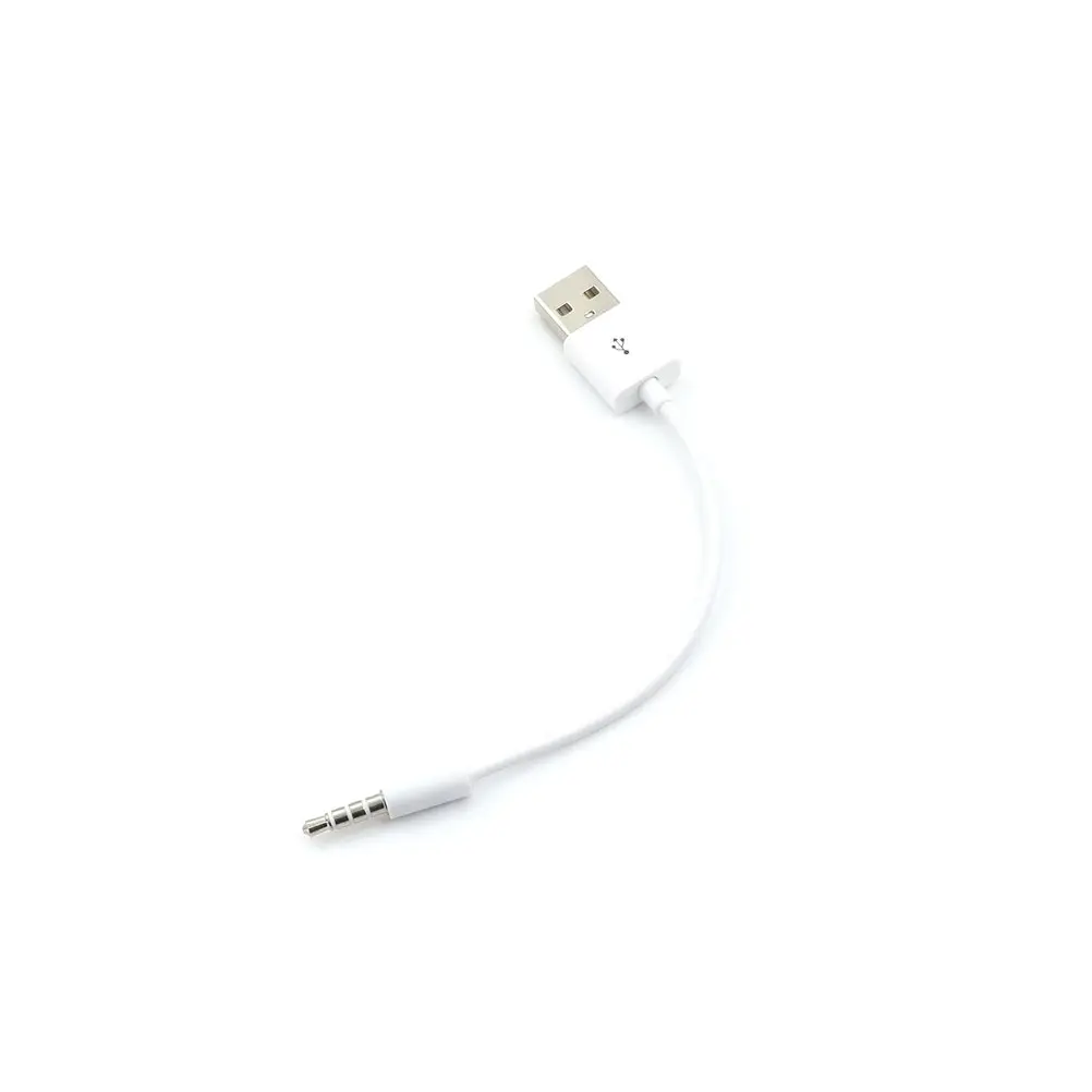 

3.5mm Jack AUX to USB 2.0 Charger Data Sync Audio Adapter Cable for iPod Shuffle 3rd 4th 5th 6th gen Player Cord Connector