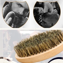 Кабан щетка из голландсокого дерева+ Двусторонняя гребень для мужчин бритья Rozor стиль Инструмент Уход за кожей лица массаж гребень бороды и усов