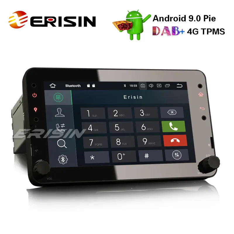 Erisin ES4820R " Android 9,0 автомобильное радио с GPS TPMS OPS DAB+ Wi Fi для Alfa Romeo spider 159 Brera