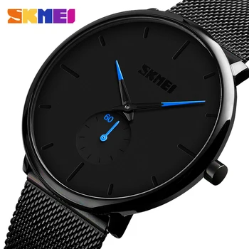 

2019 SKMEI Fashion Men Watch Quartz Wristwatches Women Watches 30M Waterproof Big Dial Display Quartz Watch Relogio Masculino