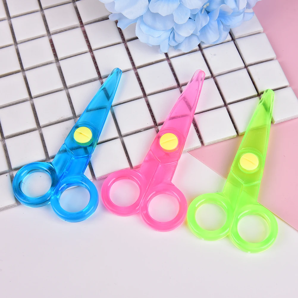Safety Plastic Scissors Round Head Mini Safety Scissors Stationery