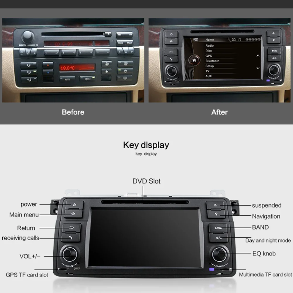 Flash Deal Eunavi Original UI 7 Inch Car DVD For BMW/ BMW/E46/Rover Canbus Capacitive Screen Radio GPS Navigation Bluetooth 3G USB Ipod Map 1 Flash Deal Eunavi Original UI 7 Inch Car DVD For BMW/ BMW/E46/Rover Canbus Capacitive Screen Radio GPS Navigation Bluetooth 3G USB Ipod Map 1