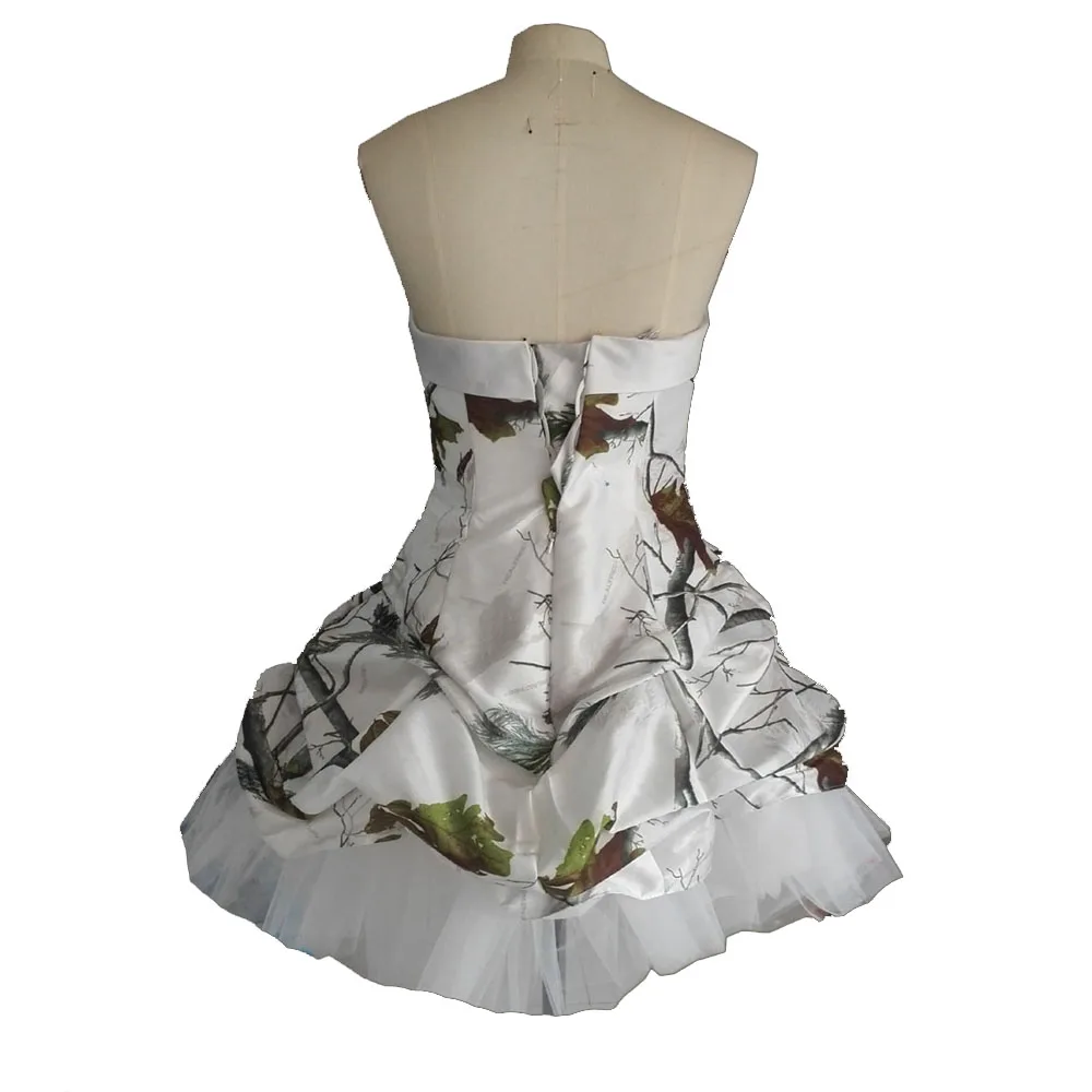 Белое коктейльное платье realtree камуфляжное для свадебной вечеринки 2019|free shipping prom