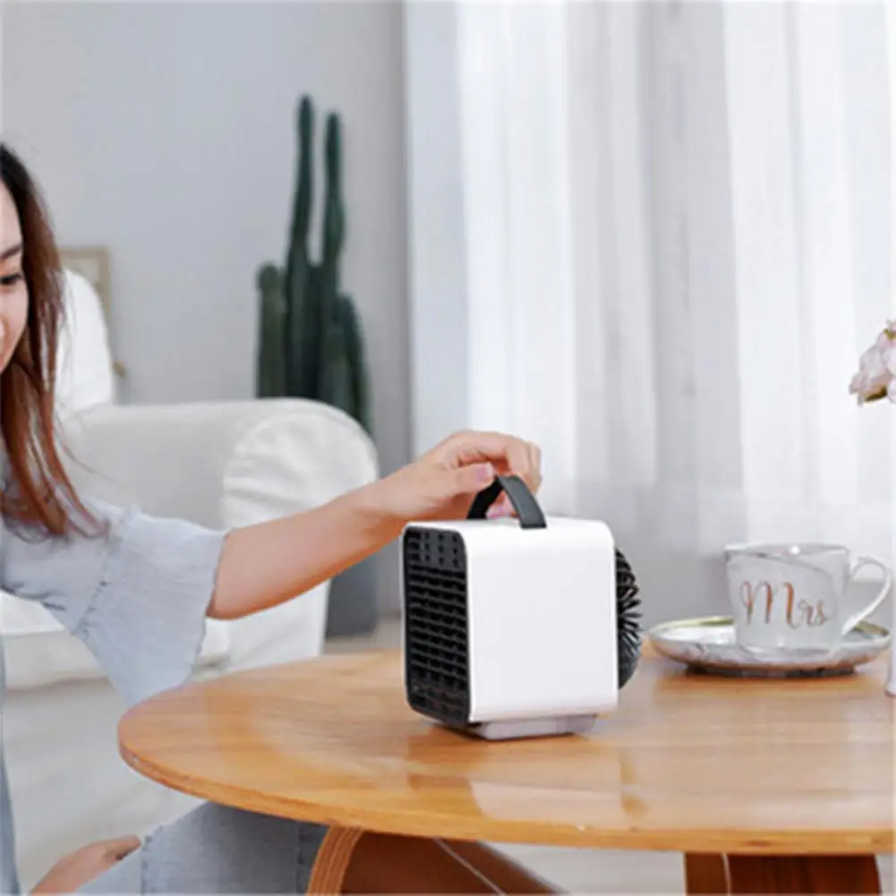 Adoolla мини usb зарядка отрицательные Луны очистки воздуха кондиционер с увлажнителем вентилятор для домашнего офиса стол