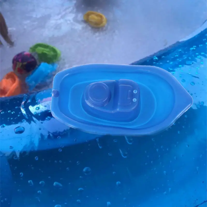 4 шт. маленькая лодка поезд Игрушка для ванной детские игрушки Высокое качество ABS плавательный бассейн подарок