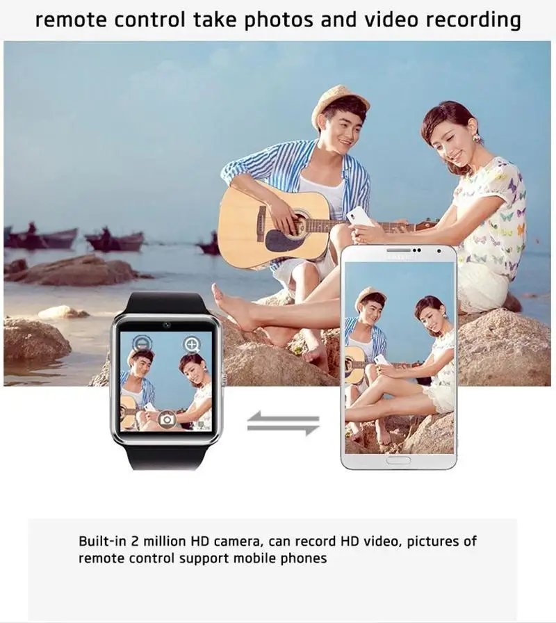smart watch gt08 android ios