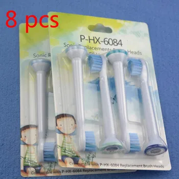 

8 Pcs Electric Teeth Brush HX6013 Replacement Fit For Philips Sonicare Proresults/Healthy White/Easyclean Toothbrush Heads