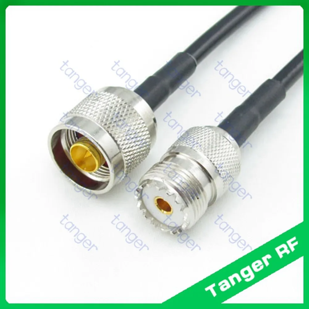 

Hot sale Tanger UHF female jack SO239 SL16 to N male plug straight RF RG58 Pigtail Jumper Coaxial Cable 3feet 100cm High Quality