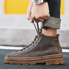 Мужская Рабочая обувь; модные кроссовки; повседневная обувь ручной работы в винтажном стиле; Брендовая обувь высокого качества на шнуровке; трендовая обувь; zapatos hombre