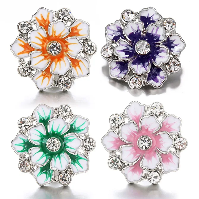 10PCS 12MM bottoni automatici in pietra turchese per braccialetti a scatto fai da te gioielli a scatto shinning charm all'ingrosso NS5006