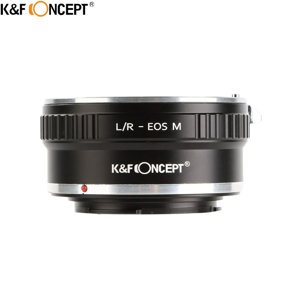 K&F CONCEPT For L/R-EOS Camera Lens Mount Adapter Ring Fit For Leica R Lenses To for Canon EOS M Mount Mirorless Camera Body