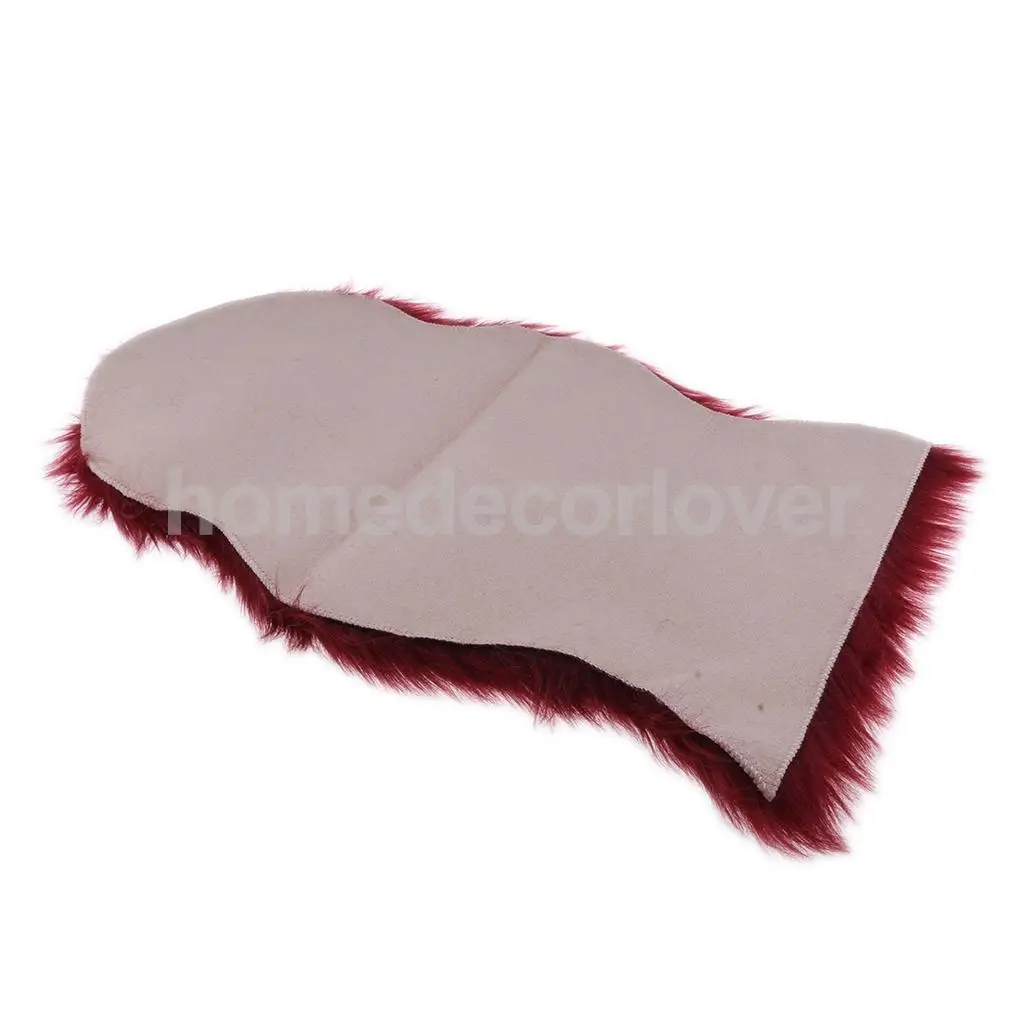 40x60cm Sheepskin Fluffy Skin Faux Fur Fake Rug Mat Rugs For Living Room Bedroom Sofa Floor 