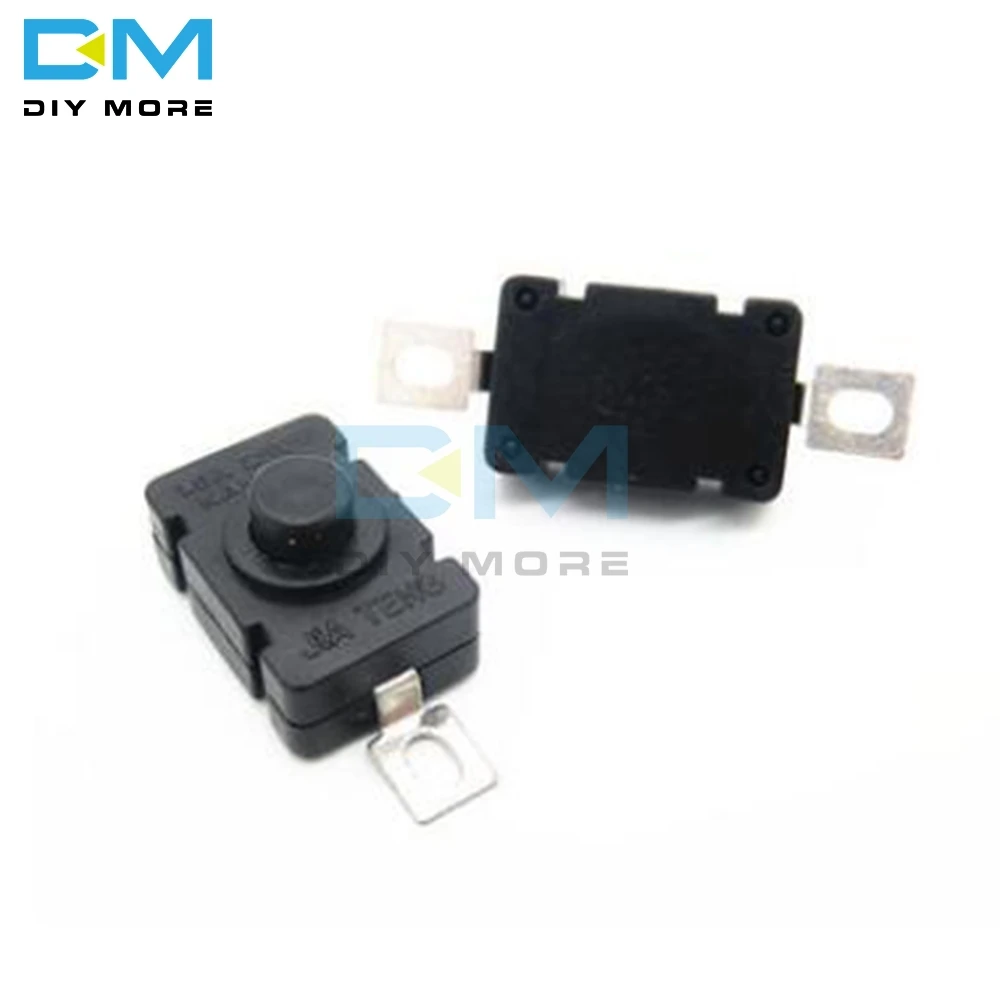 

5PCS Diymore KAN-28 1.5A250V Flashlight Switches Self Locking SMD Type 18 x 12mm Push Button Switches 1812-28A