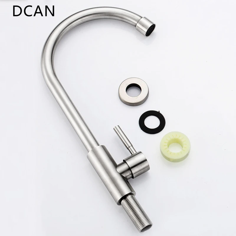 Kitchen Faucet Single Handle One Hole 360 Degree Rotatable Sink Faucets