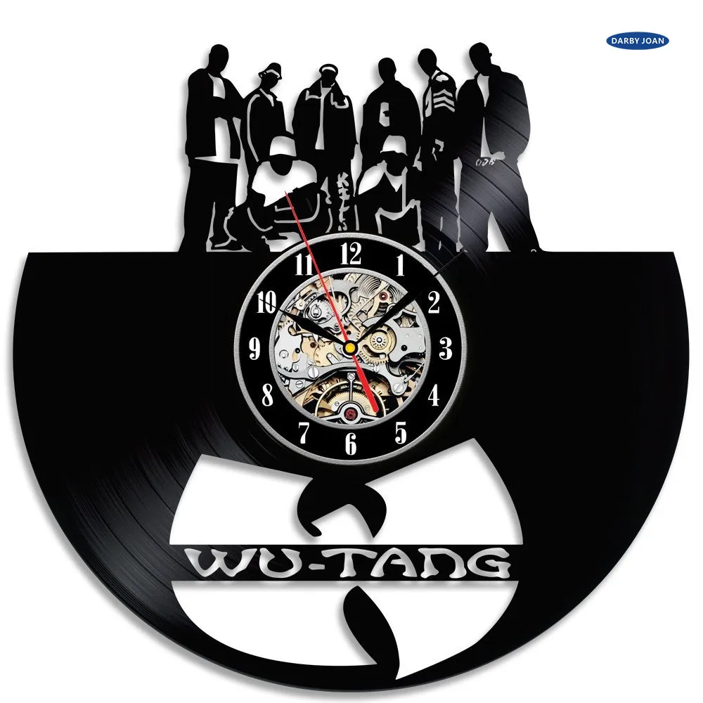 Wu Tang винтажные виниловые настенные часы лучший рождественский подарок la crosse saat