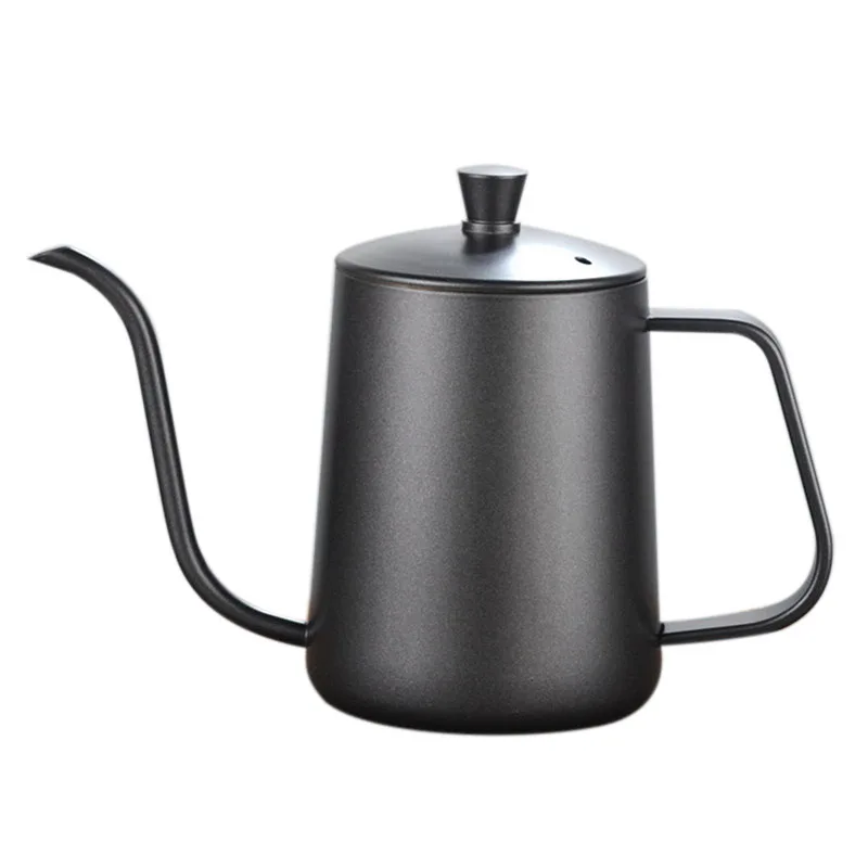 HOT-Thicker Long Mouth Hand Coffee Pot Stainless Steel Coffee Maker Europe Style Milk Pot Tea Pot