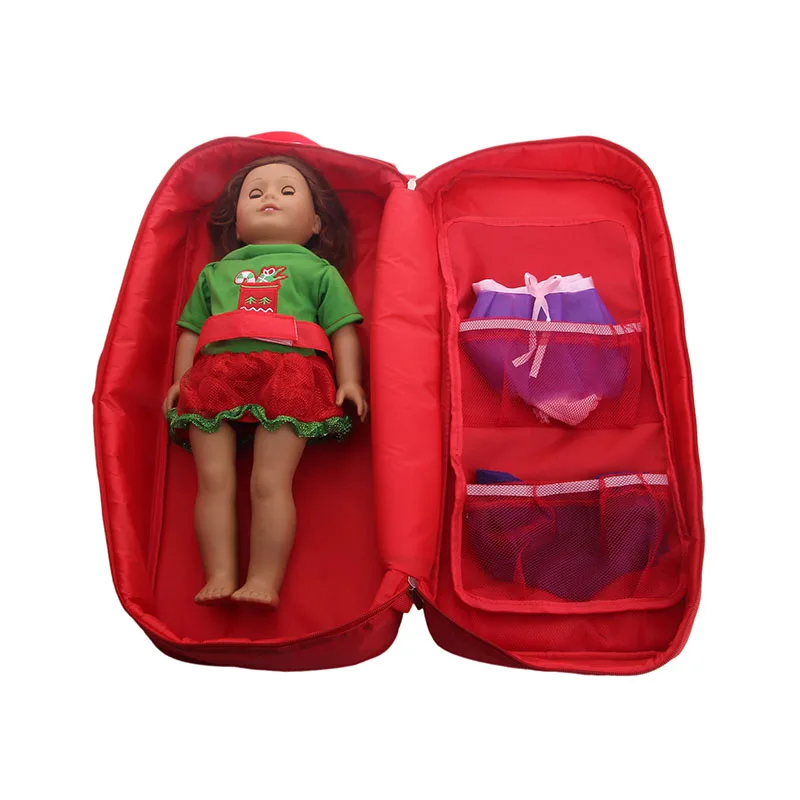 Высококачественная милая кукла LUCKDOLL дорожная сумка подходит для 18 дюймовых