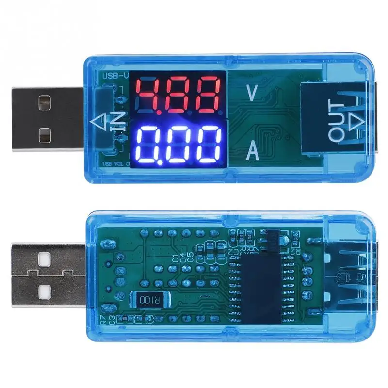 USB Тестер DC Цифровой вольтметр Амперметр QC 2 0 3 измеритель напряжения тока