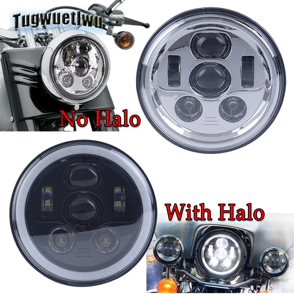 for harley davidsion accessories 7inch LED Projector Headlights 7" led