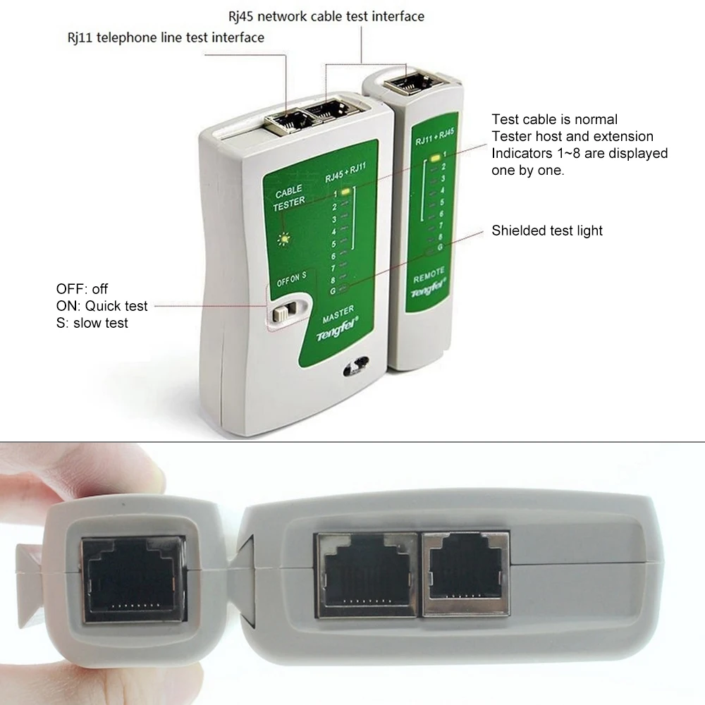 Сетевой Ethernet Кабельный тестер Rofessional щипцы обжимной инструмент удар вниз провода линия детектор кабельный зажим плоскогубцы