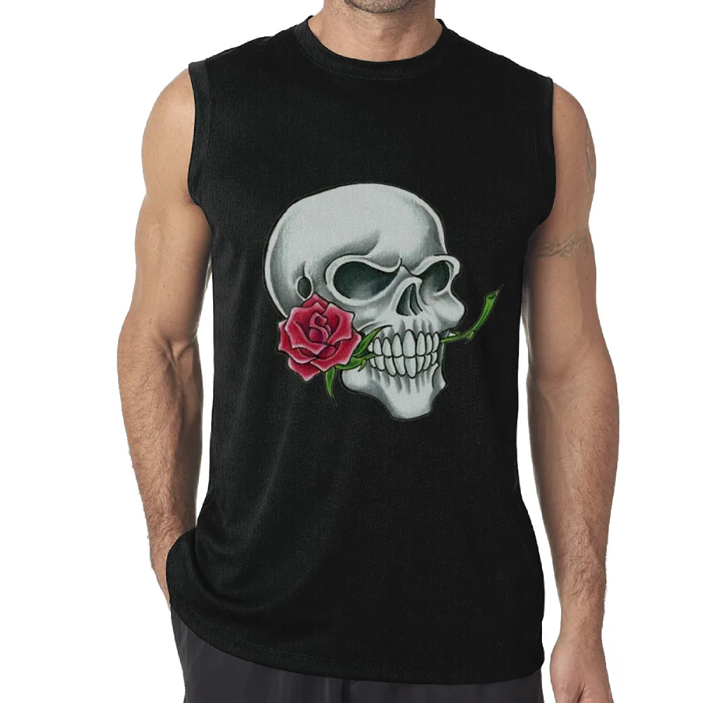 Хлопок с круглым вырезом и принтом Для мужчин Camiseta masculina хип-хоп мода Фитнес