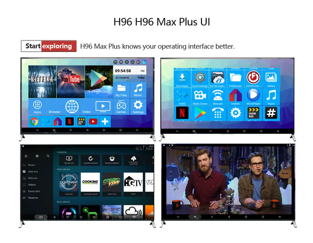 4 ГБ 64 ГБ Android 8,1 ТВ приставка H96 Max+ RK3328 Четырехъядерный 4G/32G USB 3,0 Smart 4K ТВ приставка опционально 2,4G/5G двойной wifi Bluetooth
