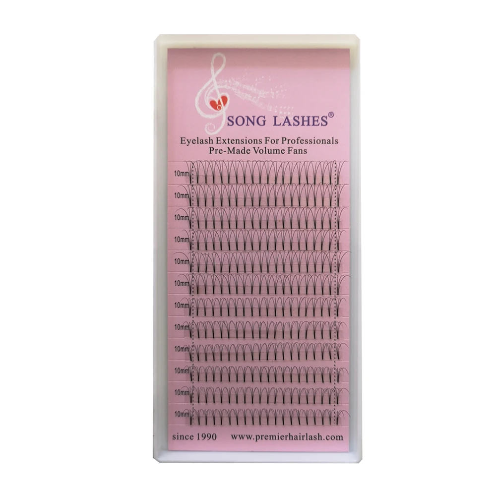 SONG LASHES 0 07 10 мм толщина готовые веер объемные вееры Lashes 3D 4D короткие Стволовые