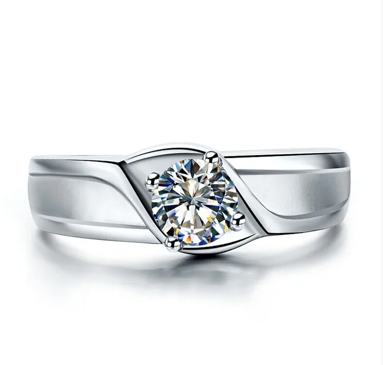 

1Ct Round Cut I-J Brilliant Engagement Ring for Women Solid Sterling Silver 925 Diamond Ring Romantic Jewelry