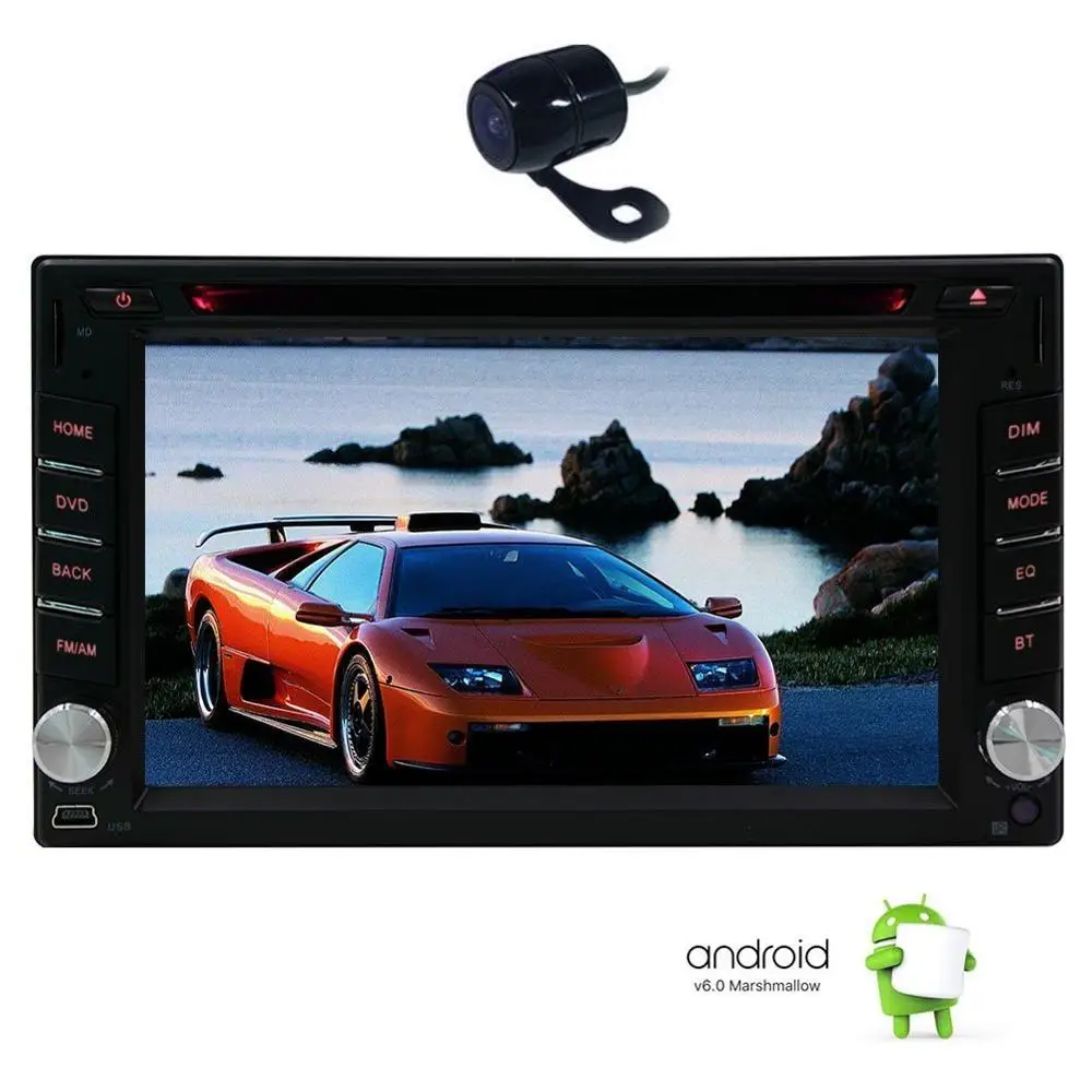 Best 2din Car GPS Stereo Capacitive screen Android 6.0 Car DVD Player Double 2din Unit with GPS Navigation Car Audio DVD Wifi +Camera 0 Best 2din Car GPS Stereo Capacitive screen Android 6.0 Car DVD Player Double 2din Unit with GPS Navigation Car Audio DVD Wifi +Camera 0