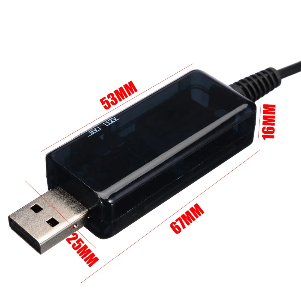 USB повышающий преобразователь постоянного тока 5 В до 9 в 12 В USB повышающий преобразователь кабель+ 3,5x1,35 мм разъем для источника питания/зарядного устройства/преобразователя питания
