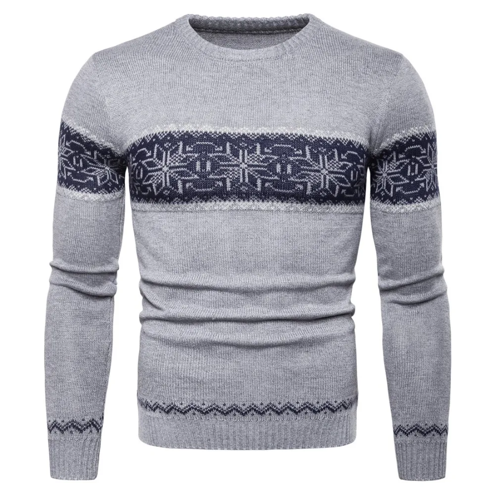 Sweater Men's Three-dimensional Print Pullover Sweater Garden Collar Fashion Knitwear Casual Men's Sweater S-2XL-YM006 Sweater Men's Three-dimensional Print Pullover Sweater Garden Collar Fashion Knitwear Casual Men's Sweater S-2XL-YM006