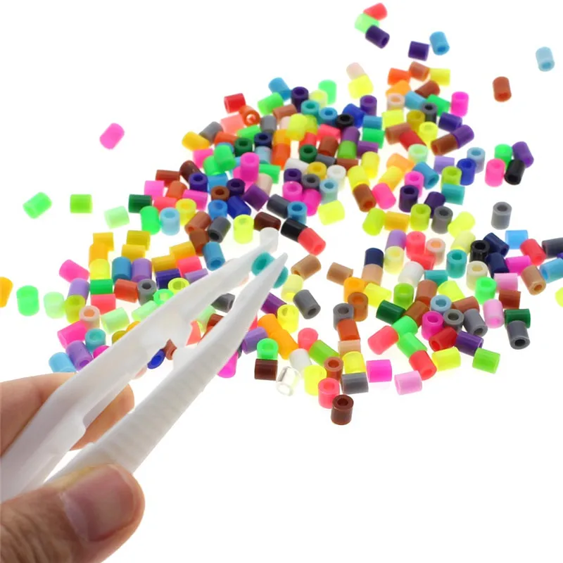 11X2.5cm Plastic White Tweezers for GREAT KID FUN DIY Creative