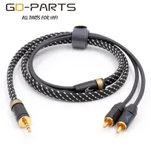 GD PARTS MPS X 9 6N Silver OCCS OCC Cable Male 3 5mm Earphone Plug to
