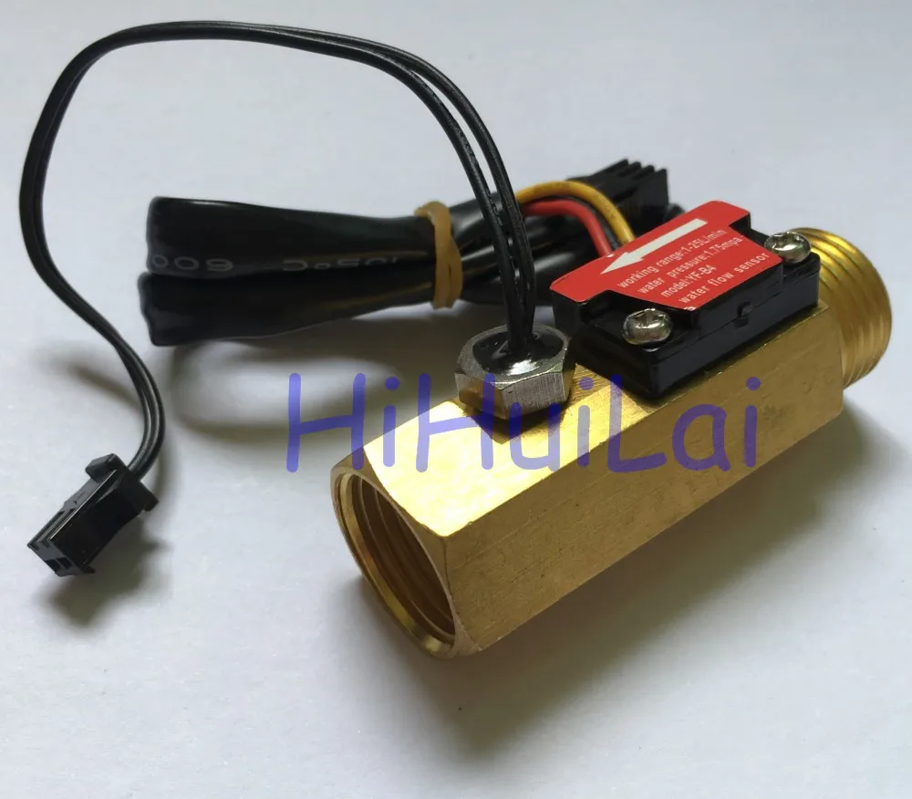 YF-B4 temperature sensor Hall effector flow sensor meter (4)