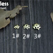 Uglyless Подлинная S 925 серебро Цветочные фурнитура для бусин ювелирные изделия DIY Мини бусина с цветочным орнаментом бусины ручной работы полые результаты