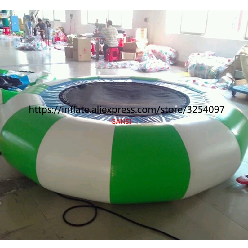 0.9mm pvc inflatable sea trampoline factory price inflatable jumping water trampoline for floating park wholesale price air trampoline inflatable jumping bed human inflatable water floating trampoline for sea games