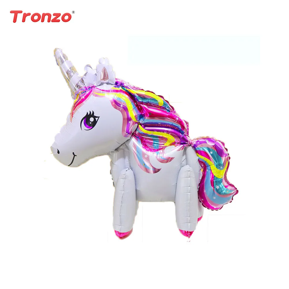 

Tronzo Unicorn Party Balloons Birthday Party Decorations Supplies 1pc Wedding Engagement Children's Day Foil Unicorn Balloons